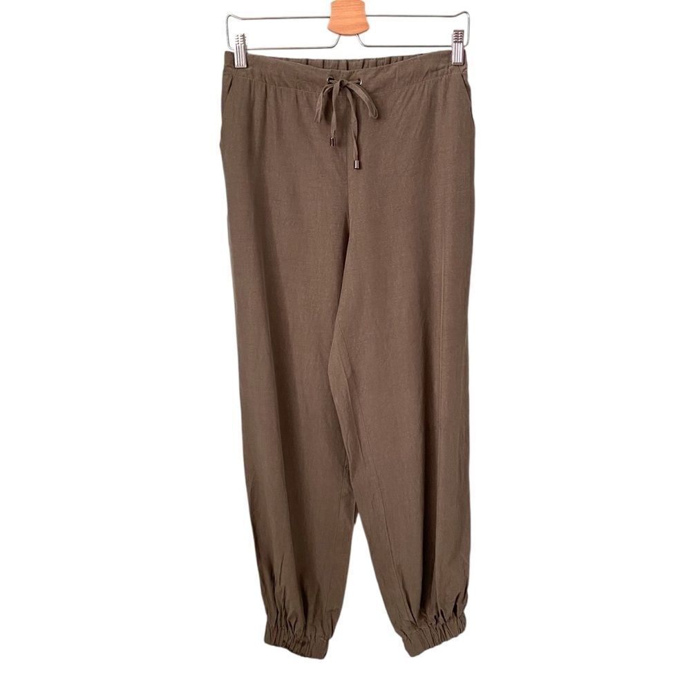 Zara Drawstring Jogger Pants in Olive Green in Size XS